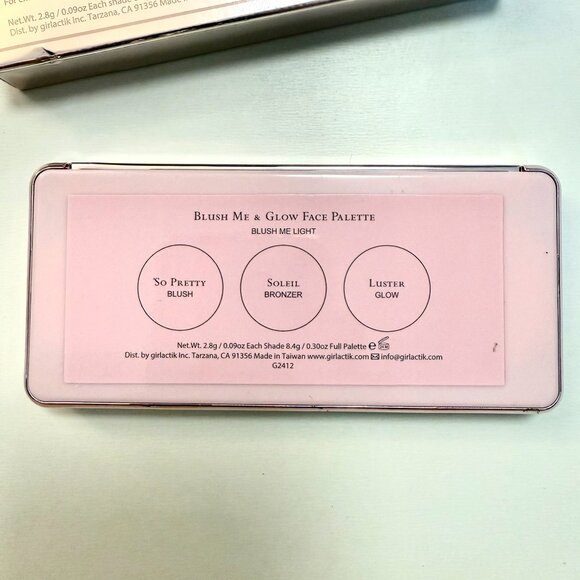 Girlactik Blush Me Light Mix Glow Face Palette Soft Girl Pastel Coquette Natural - Picture 9 of 9